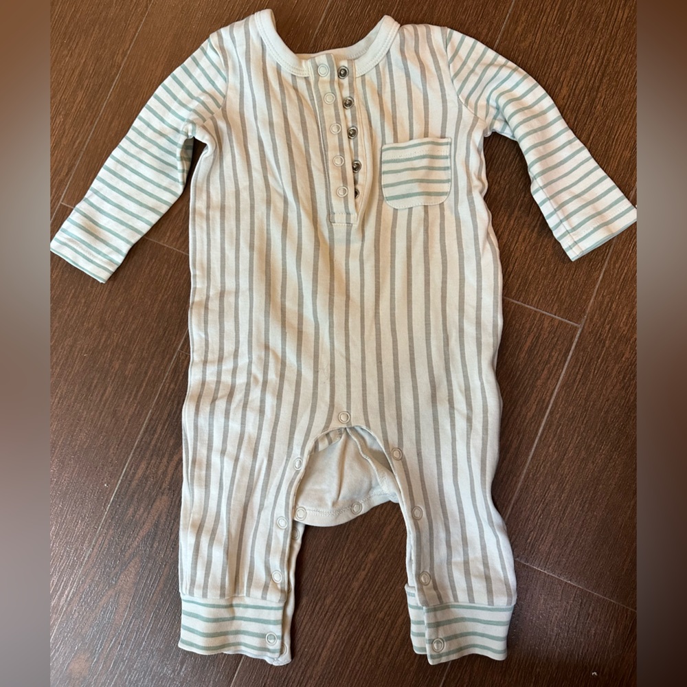 Pehr organic romper Gray/Pebble